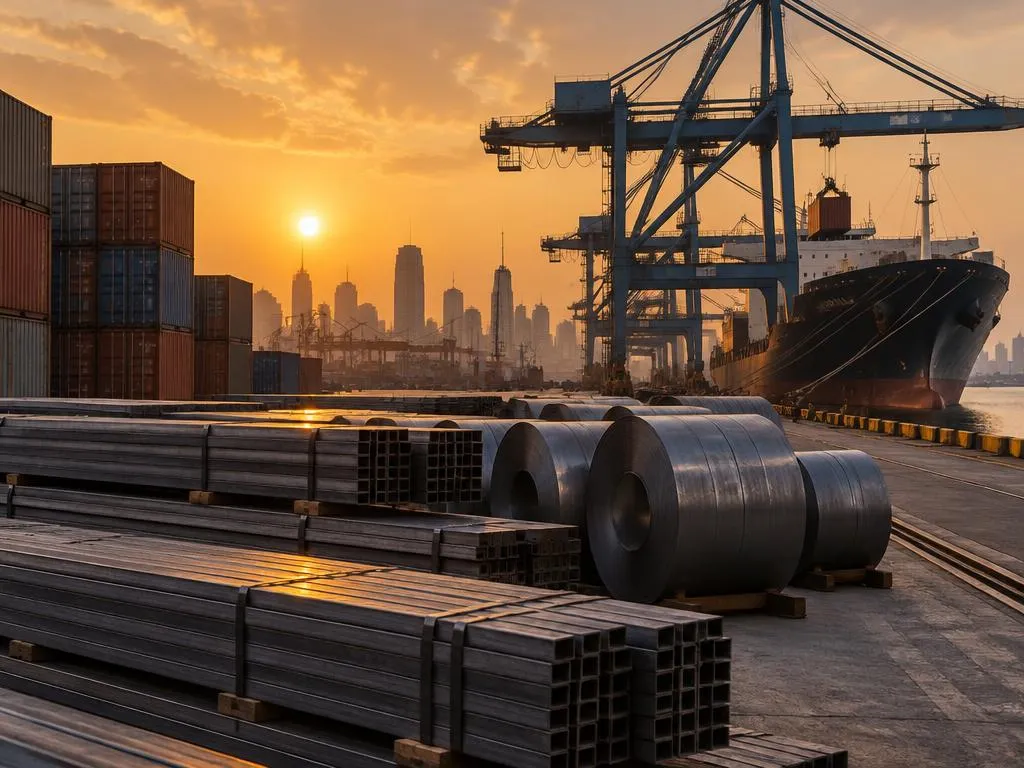 Metal cargo at Mumbai port